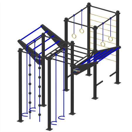 Structure de gymnastique suédoise Park - CH11 | Street Workout - Vue latérale