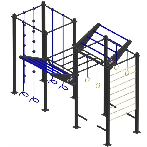 Estructura de calistenia de parque - CH11 | Street Workout - Vista completa