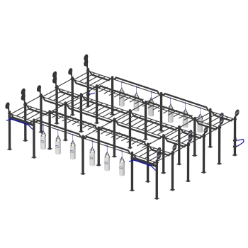 Triple Calisthenics Frame - CH12 | Outdoor Park - Full View