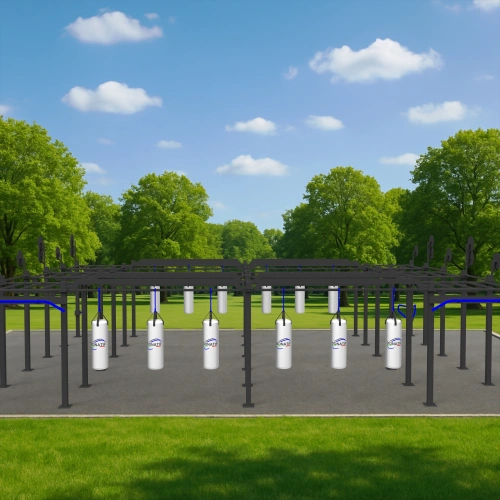 Struttura Calisthenics Tripla - CH12 | Parco Outdoor - Utilizzo