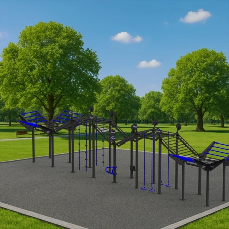 Estructura de calistenia profesional - CH14 | Street Workout - Vista al aire libre