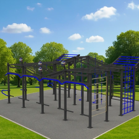 Struttura Calisthenics Multi-Livello - CH15 | Professionale - Visuale all'Aperto