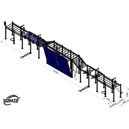 Estructura de calistenia a medida - CH16 | Parque al aire libre - Medidas
