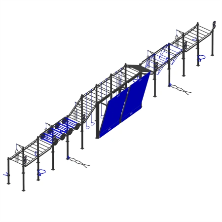 Estructura de calistenia a medida - CH16 | Parque al aire libre - Vista total