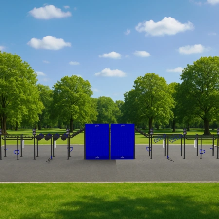 Estructura de calistenia a medida - CH16 | Parque al aire libre - Vista al aire libre