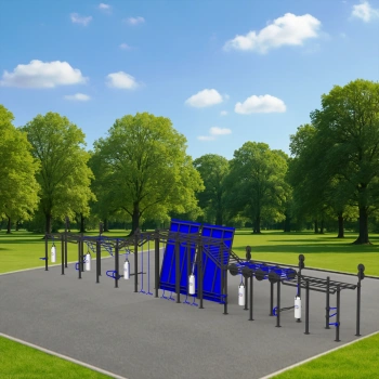 Custom-made Calisthenics Structure - CH16 | Outdoor Park - Full View 2