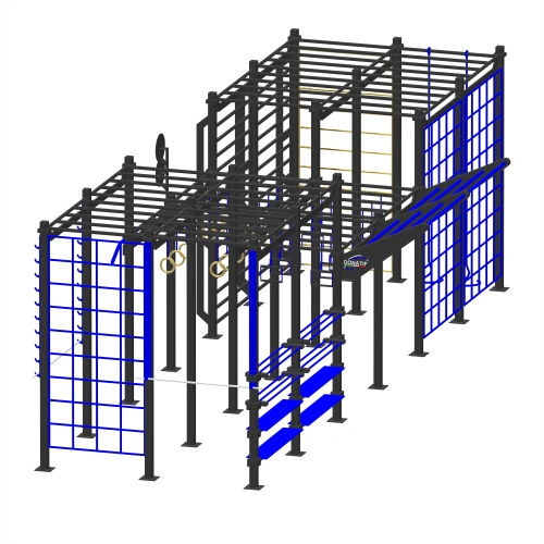 Estructura de entrenamiento de obstáculos de calistenia - CH17 | Exterior - Vista total