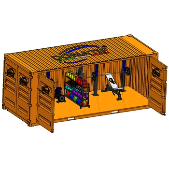 SALLE DE SPORT EN CONTENEUR