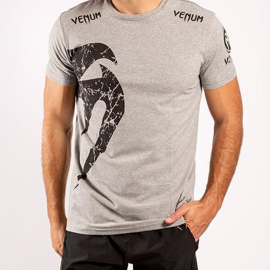 T-Shirt Venum Giant - Grigia/Nera – Maglietta da Combattimento