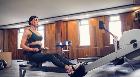 How many calories does the rowing machine burn? Realistic tables