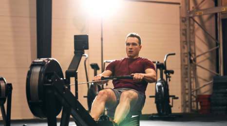 HIIT workout with rowing machine: 20-minute protocol