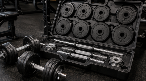 Kit de mancuernas de 40 kg: la configuración definitiva para el powerbuilding en casa