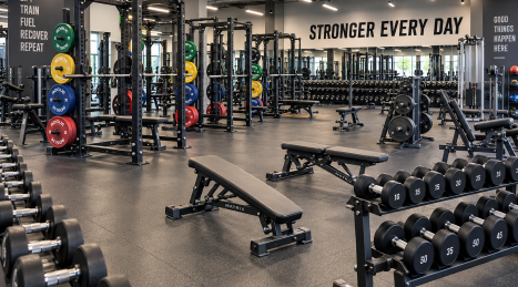 Krafttrainingsraum für kommerzielle Fitnessstudios: Auswahlkriterien und Gestaltung