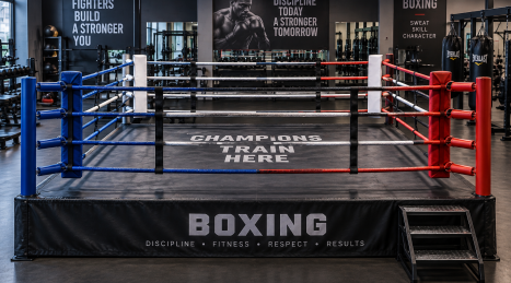 Ring boxe in palestra professionale: installazione, layout e documentazione