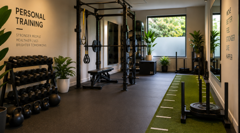 Diseño para un pequeño gimnasio de entrenamiento personal: cómo aprovechar al máximo cada espacio