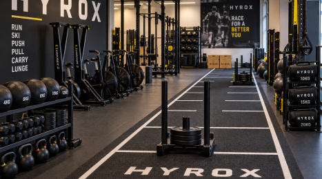 Espacio necesario para el entrenamiento Hyrox
