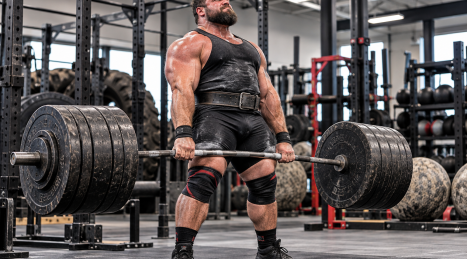 Gimnasio profesional de strongman: pistas, almacenamiento y suelo