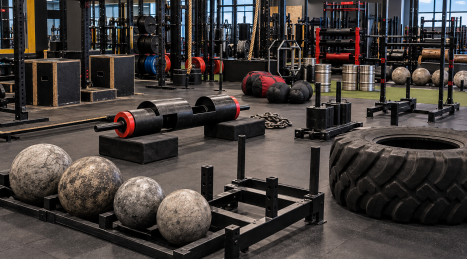 Seguridad y espacio para el equipamiento de strongman: cómo diseñar una zona segura