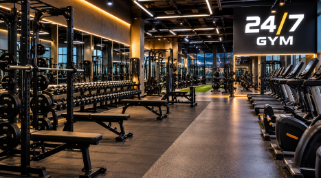 Cómo diseñar un gimnasio abierto las 24 horas: guía práctica sobre distribución, seguridad y gestión