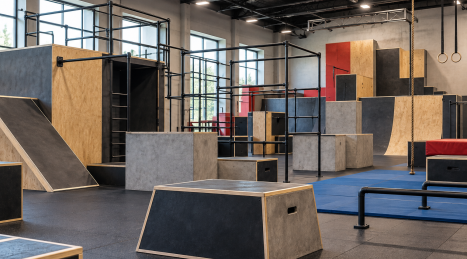 Cómo diseñar un gimnasio de parkour: guía práctica sobre distribución, módulos y seguridad