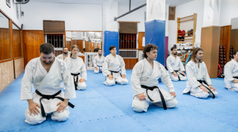 Tatami componibile per palestre temporanee e fiere sportive