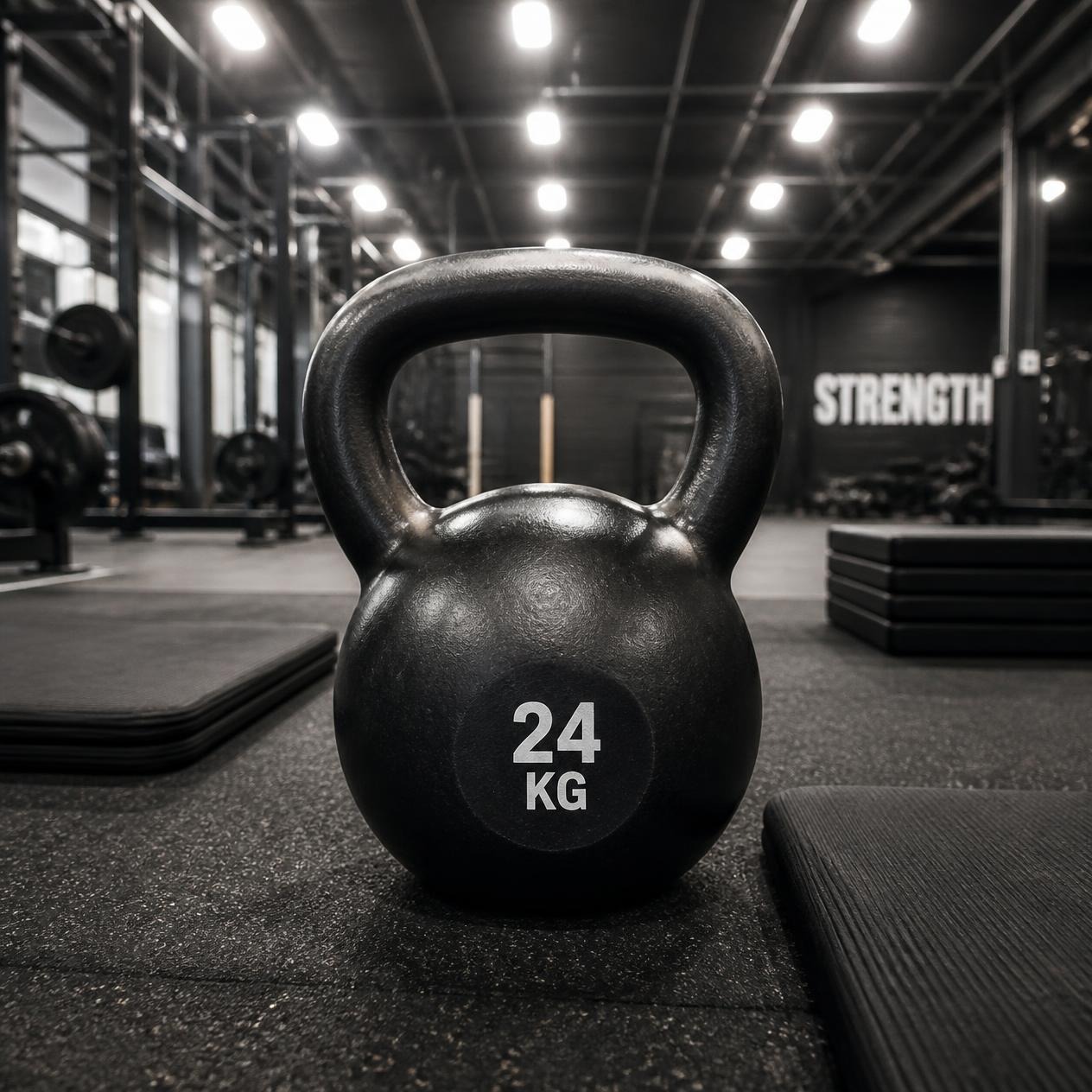 Kettlebell de 24 kg: guía para elegir entre hierro fundido, acero y revestimiento de goma