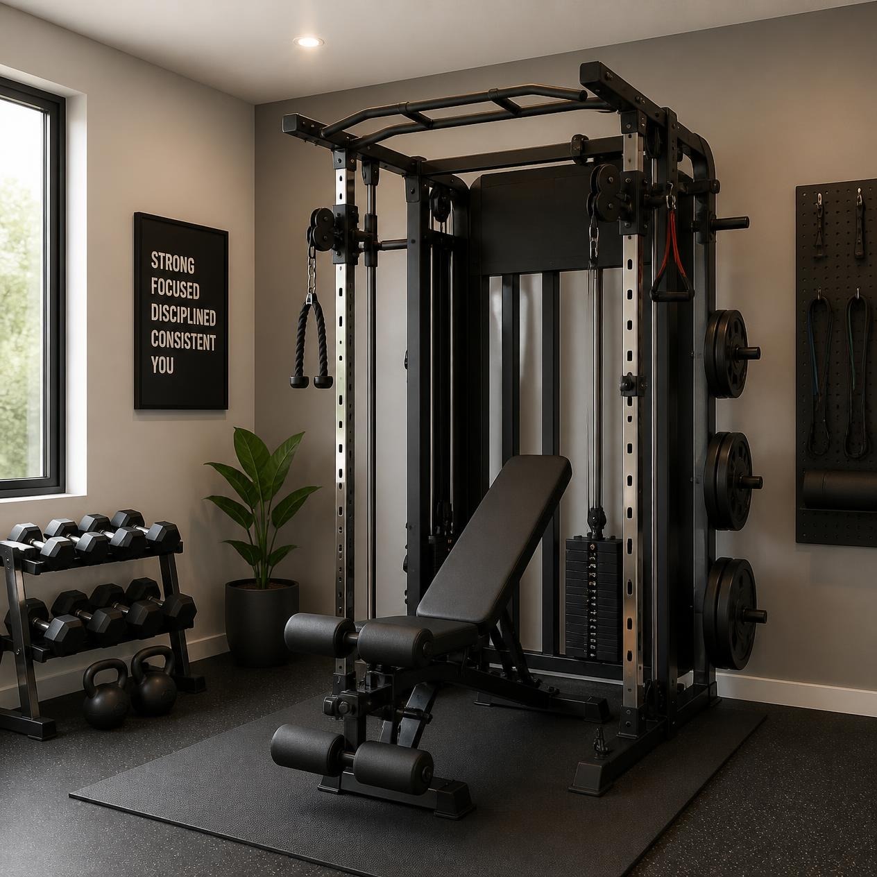 Entrenamiento funcional en 2 metros cuadrados: el equipo básico para un gimnasio doméstico compacto