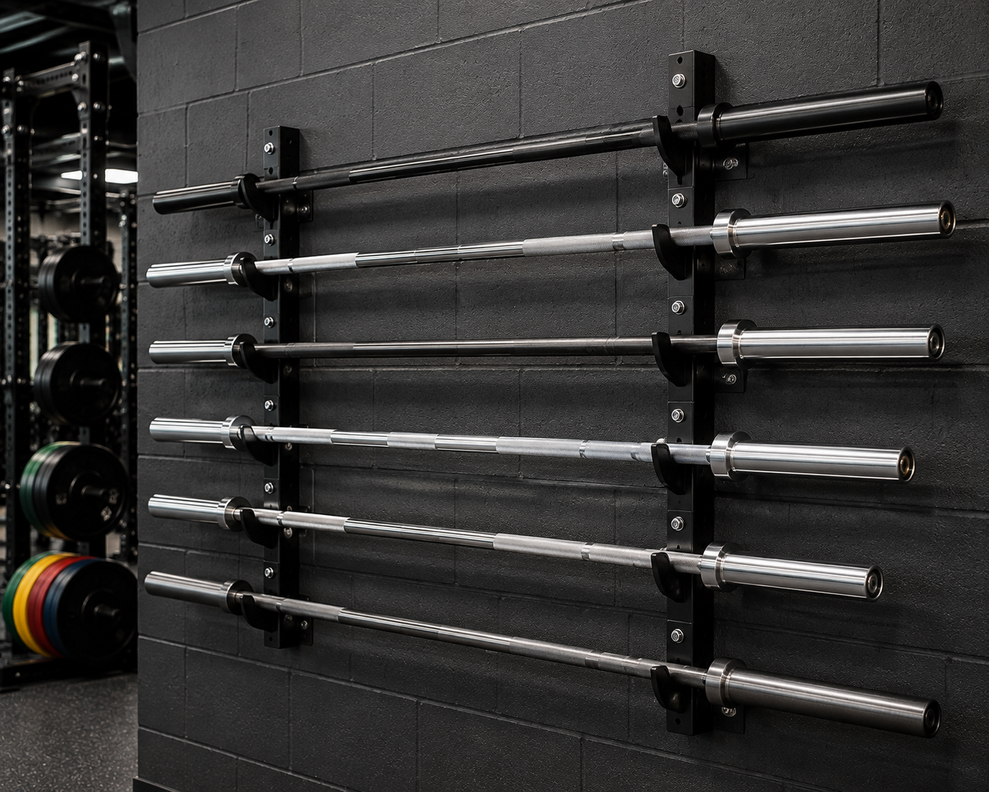 Soportes de pared para discos y barras: Aprovecha al máximo los metros cuadrados de tu garaje