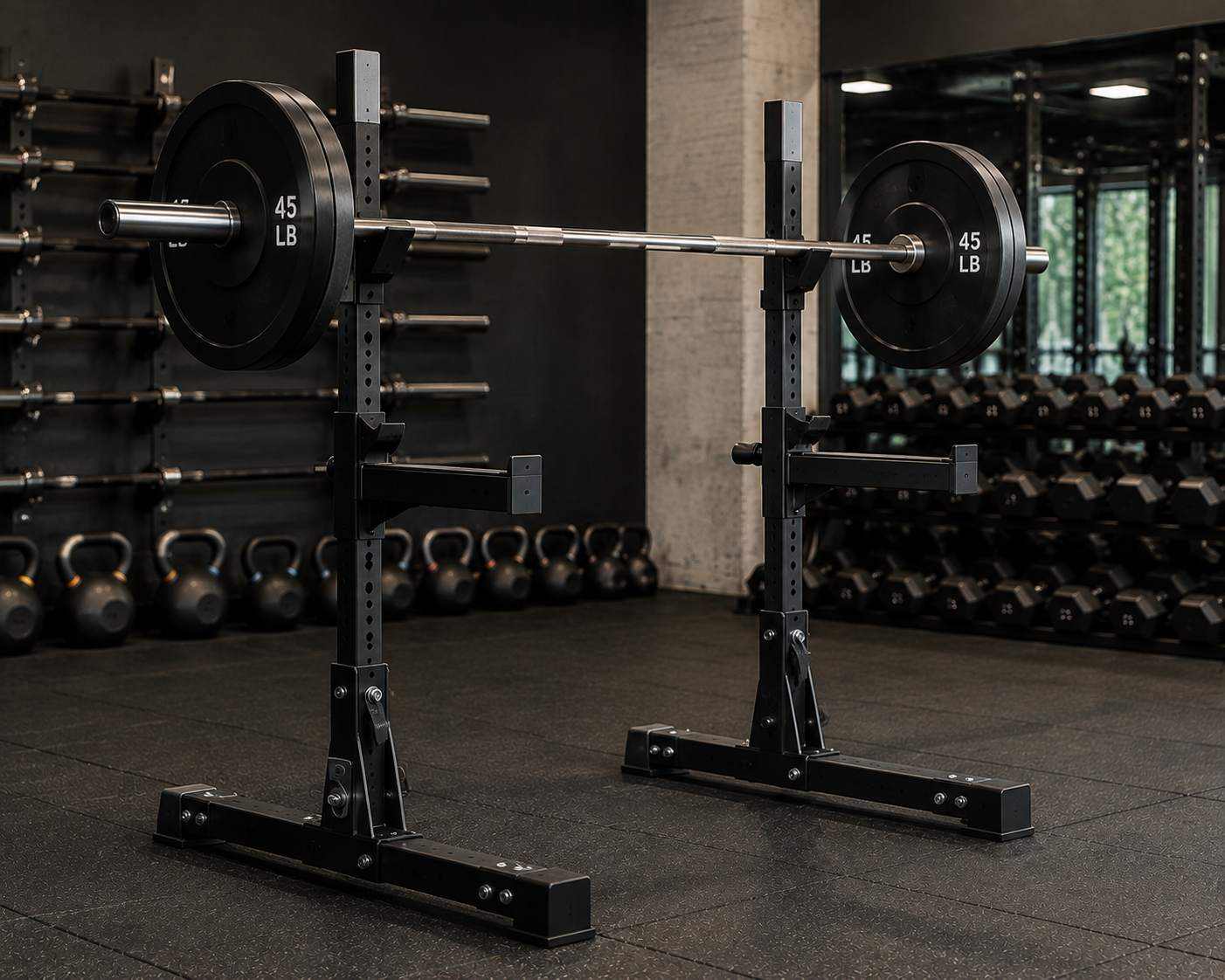 Soportes independientes para barras: ¿cuándo son la mejor opción para un gimnasio en casa?