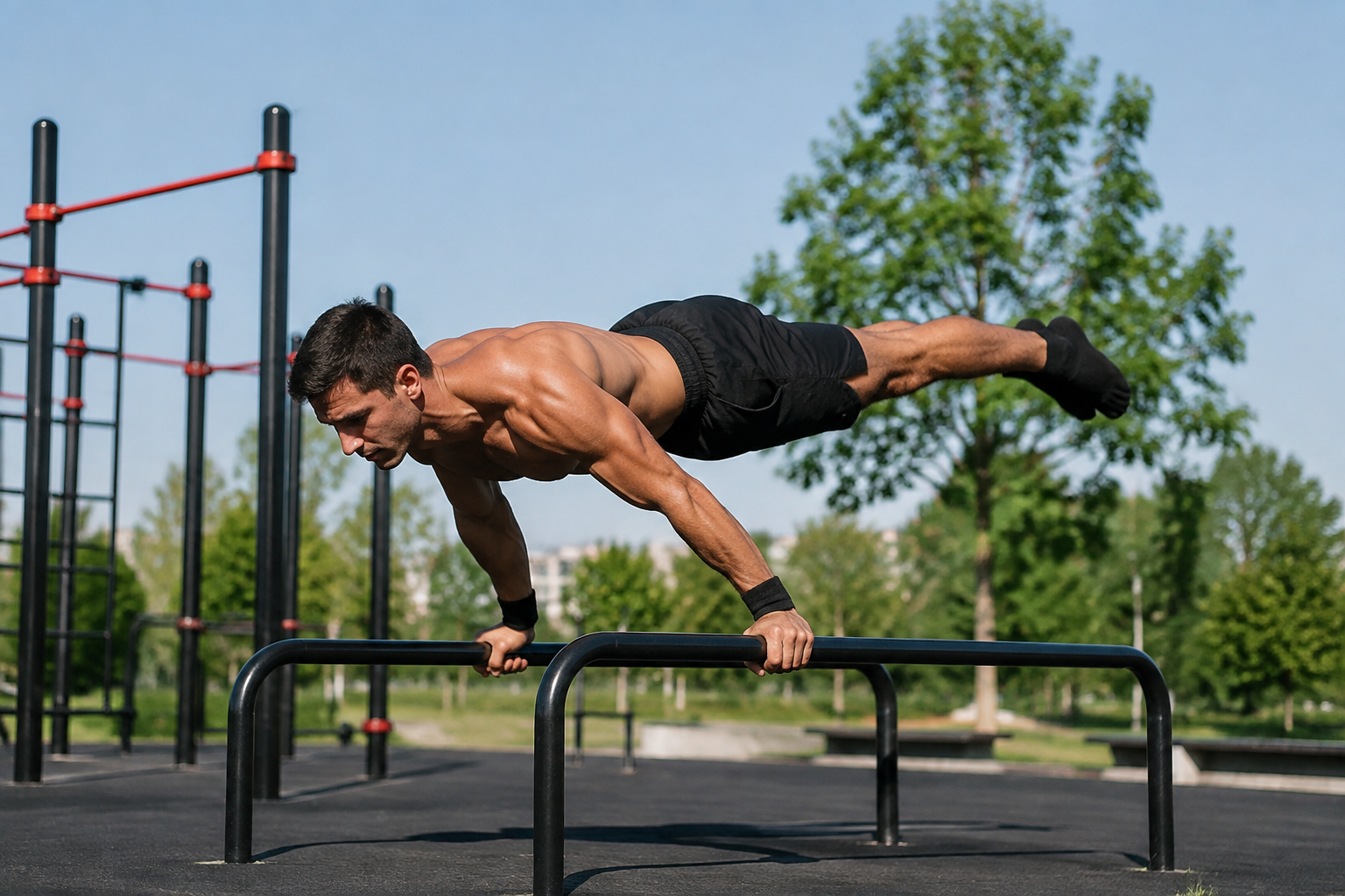 Ficha de calistenia para todo el cuerpo: fuerza e hipertrofia en 3 días