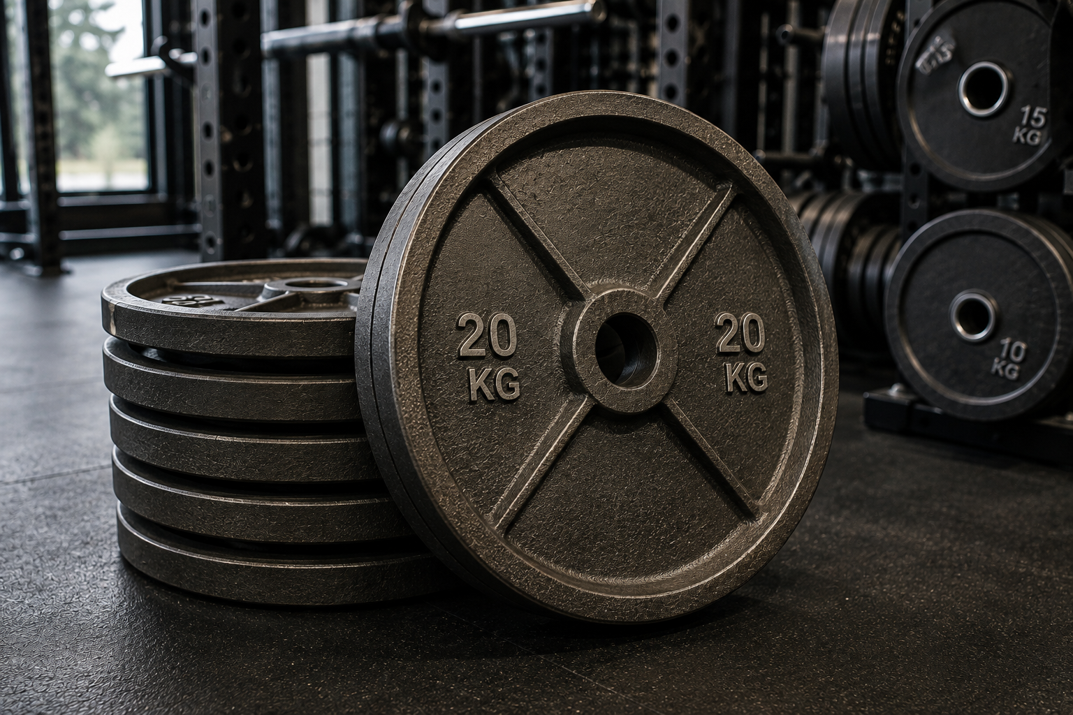 Discos de gimnasio de 28 mm de hierro fundido frente a los recubiertos de goma: guía para elegir para el gimnasio en casa