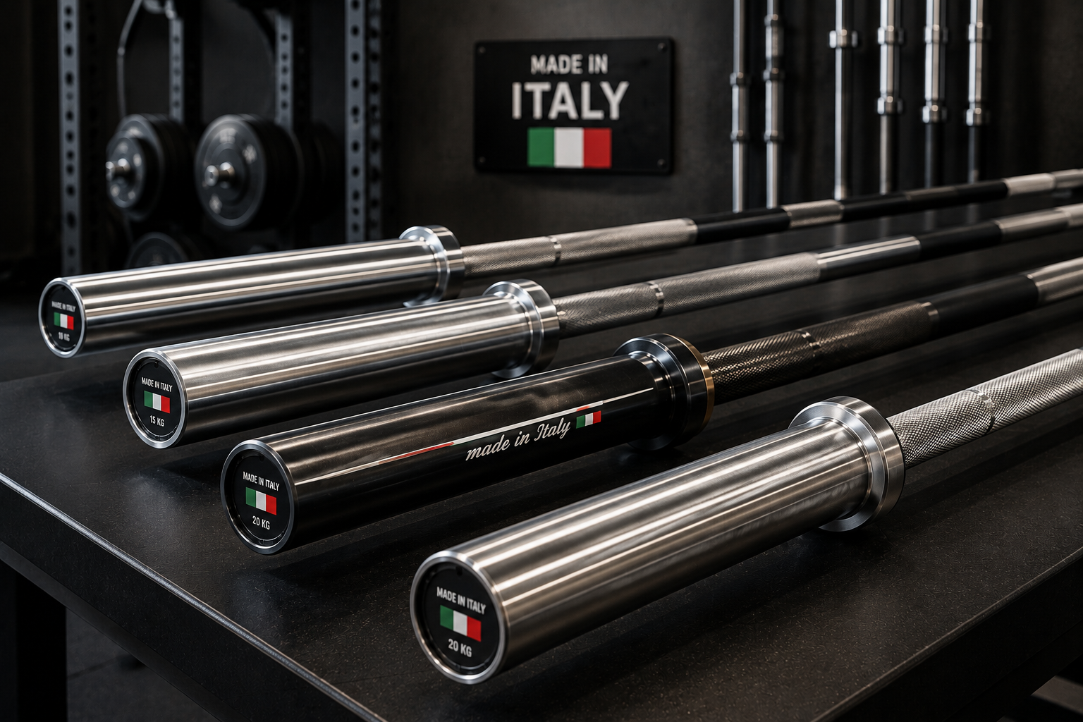 ¿Por qué elegir las barras y los discos « MADE IN ITALY » para tu gimnasio?