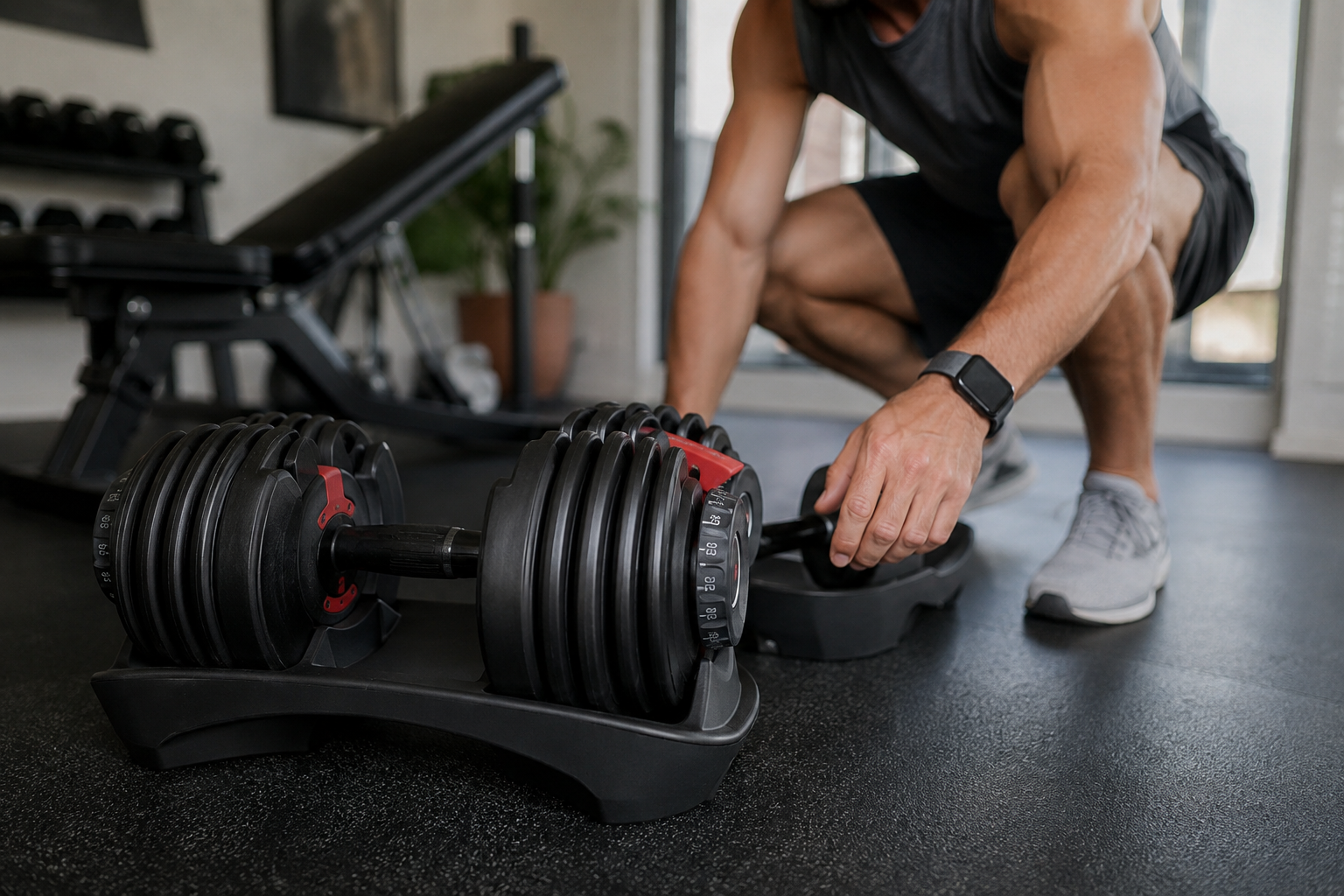 Mancuernas ajustables frente a fijas: elige la solución ideal para tu gimnasio en casa