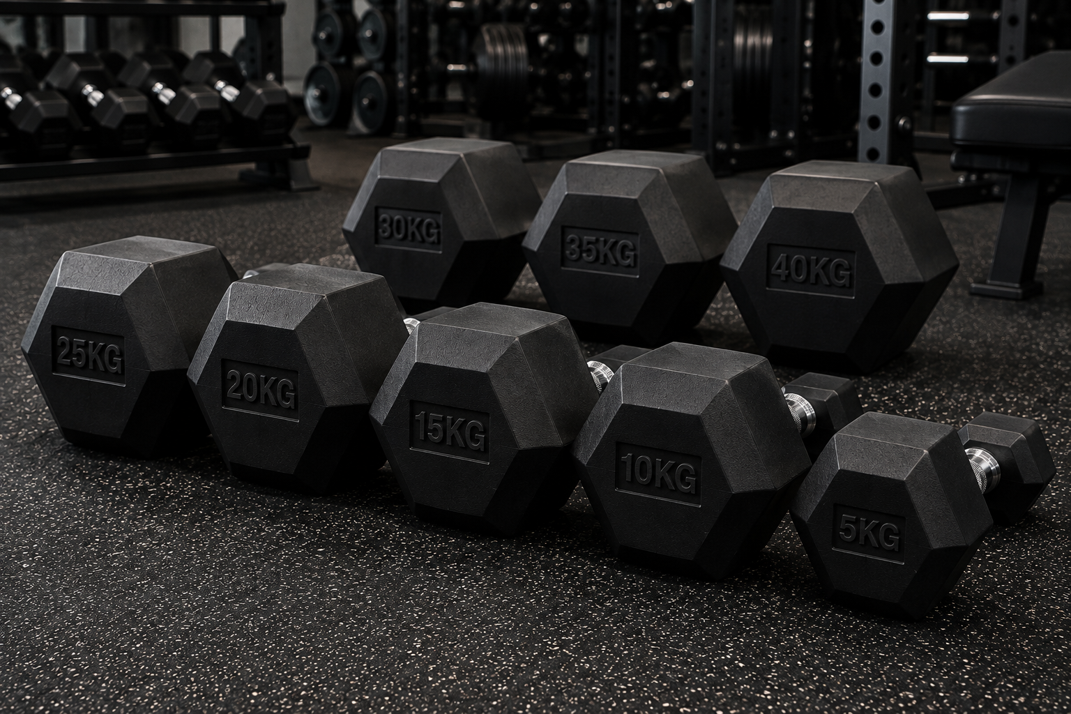 Mancuernas hexagonales frente a redondas: ¿cuáles elegir para el entrenamiento funcional?
