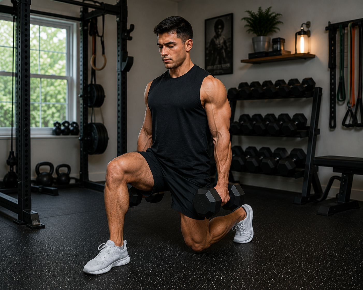 Ejercicios para las piernas con mancuernas: desarrolla fuerza y masa muscular incluso en espacios reducidos