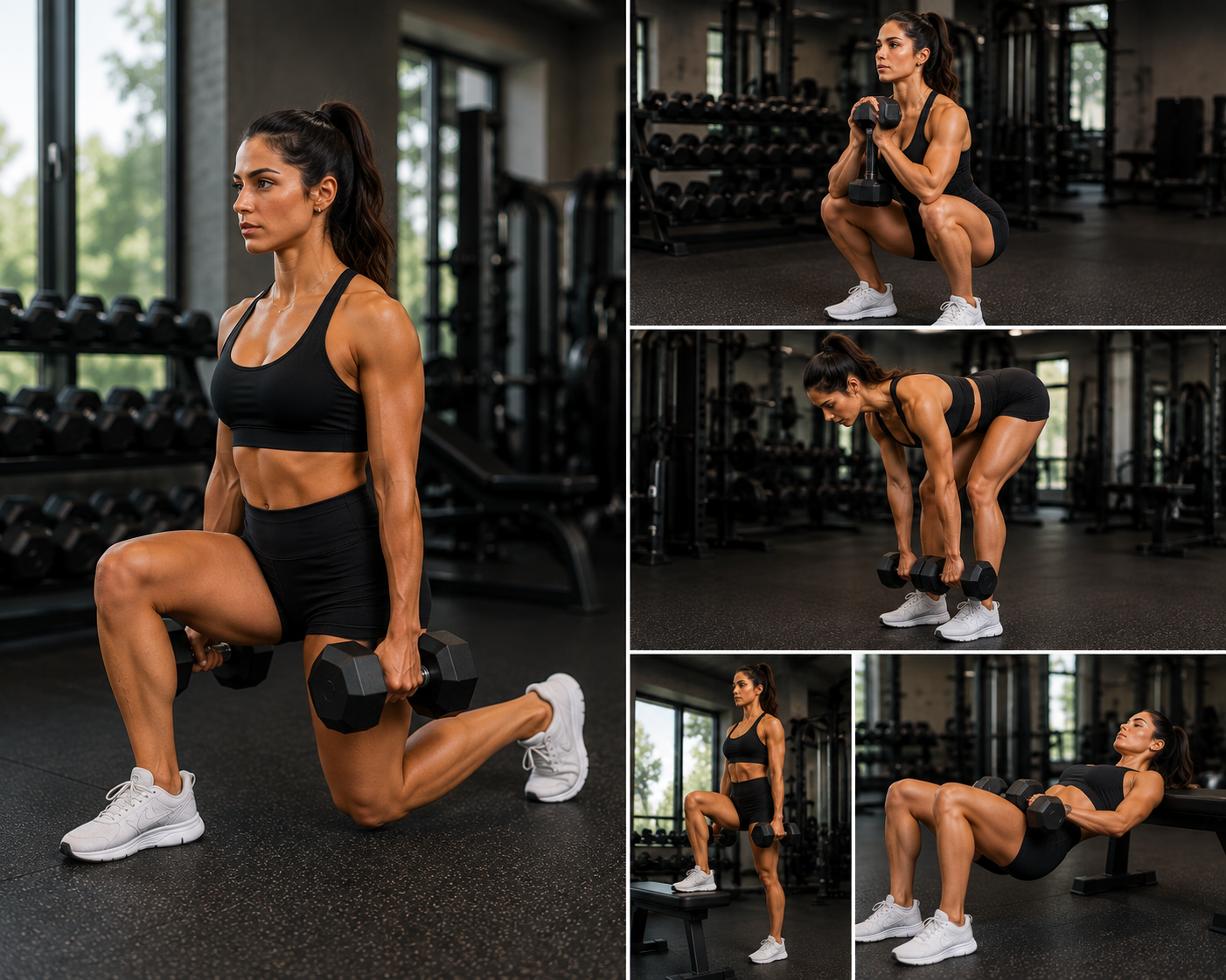 Ejercicios para las piernas con mancuernas: 6 movimientos para glúteos y cuádriceps