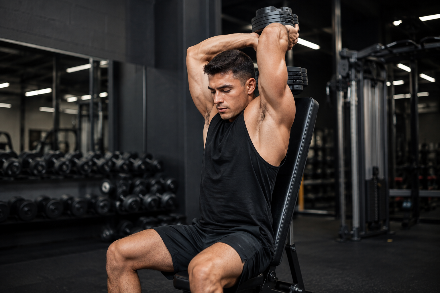 Ejercicios con mancuernas para tríceps: 5 variantes para desarrollar unos brazos potentes