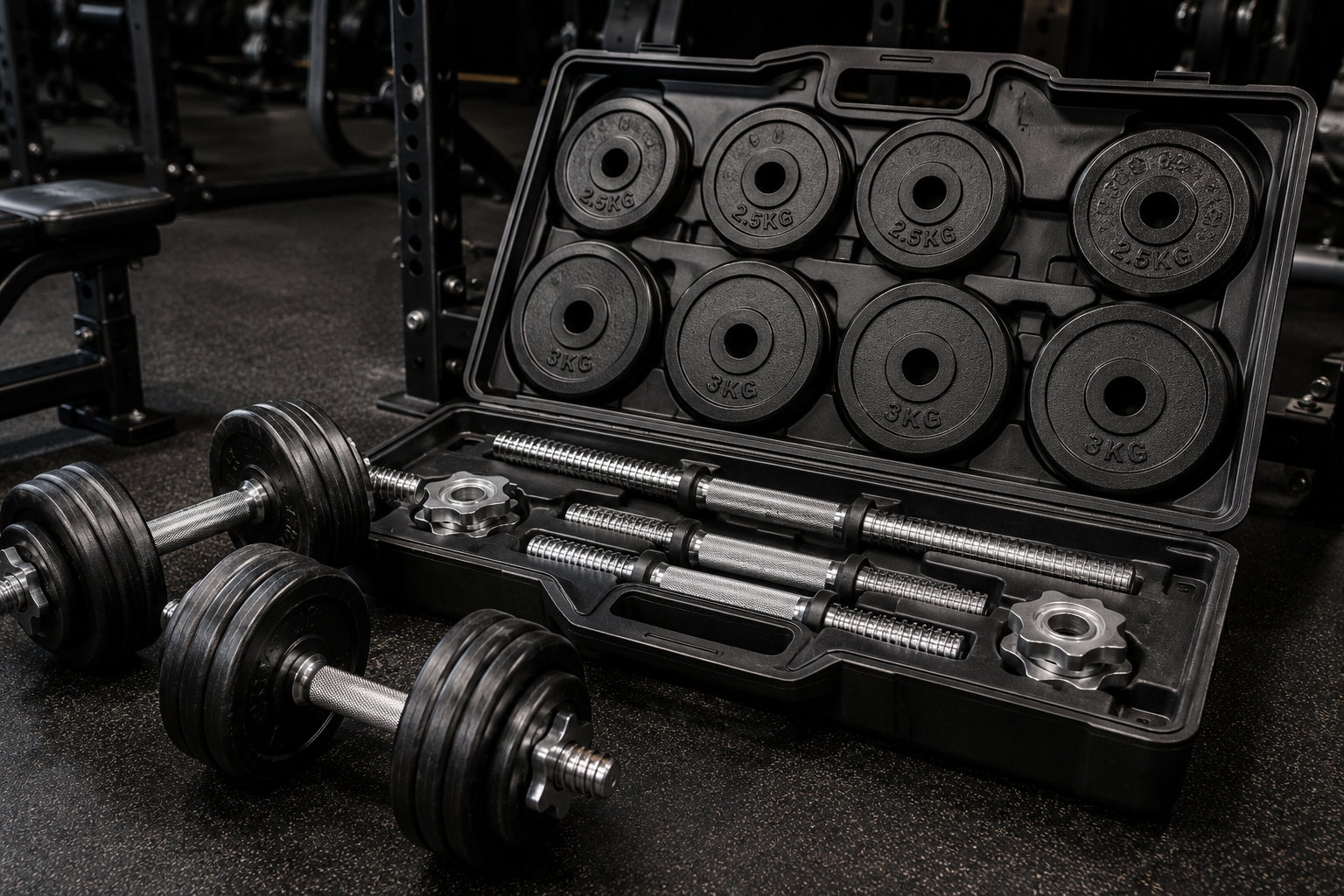 Kit de mancuernas de 40 kg: la configuración definitiva para el powerbuilding en casa