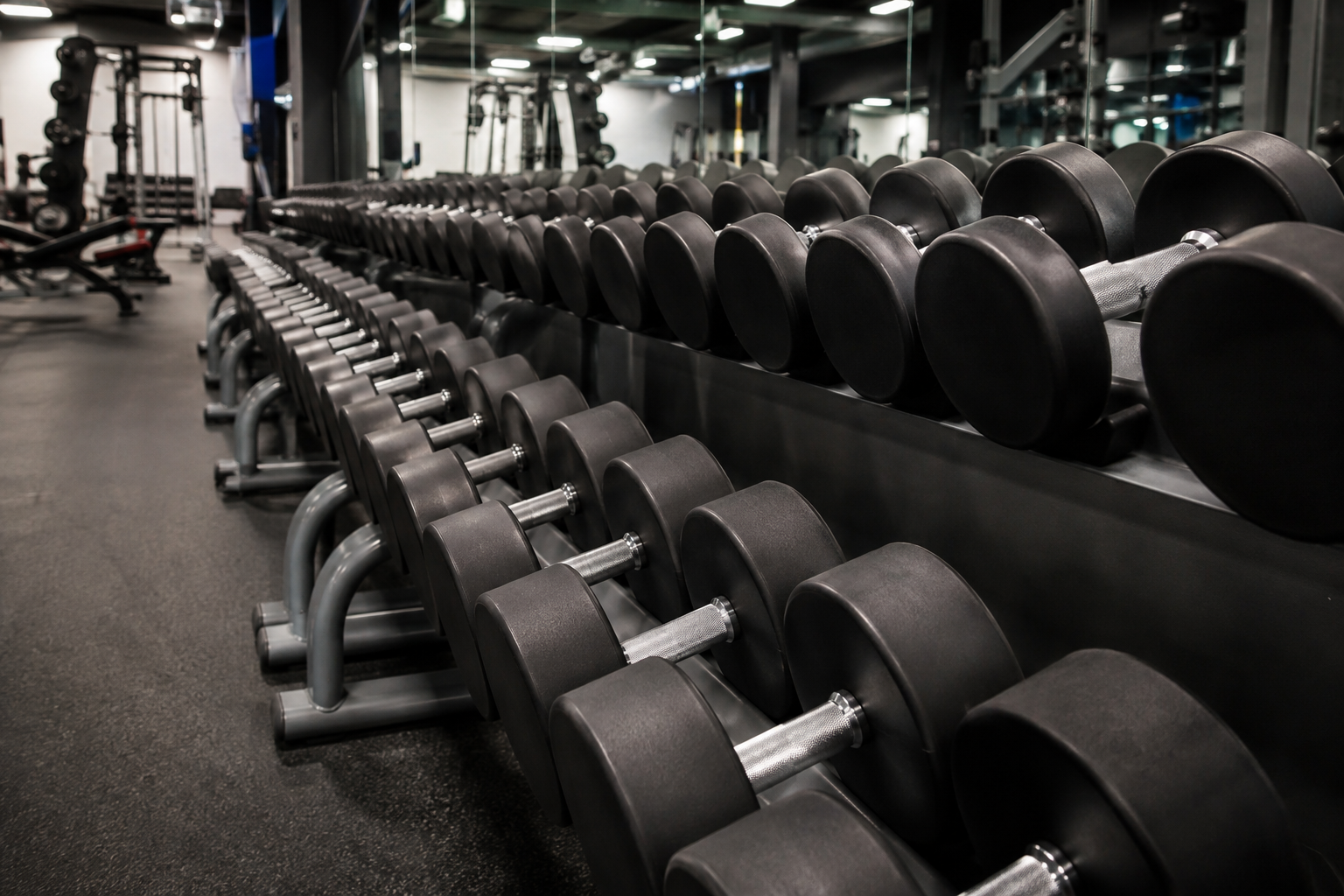 Juego de mancuernas para gimnasio profesional: aprovecha al máximo el espacio en tu estudio de entrenamiento personal