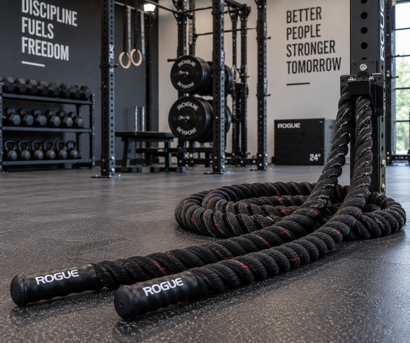 Wie viel Platz braucht man, um das Battle Rope zu benutzen?