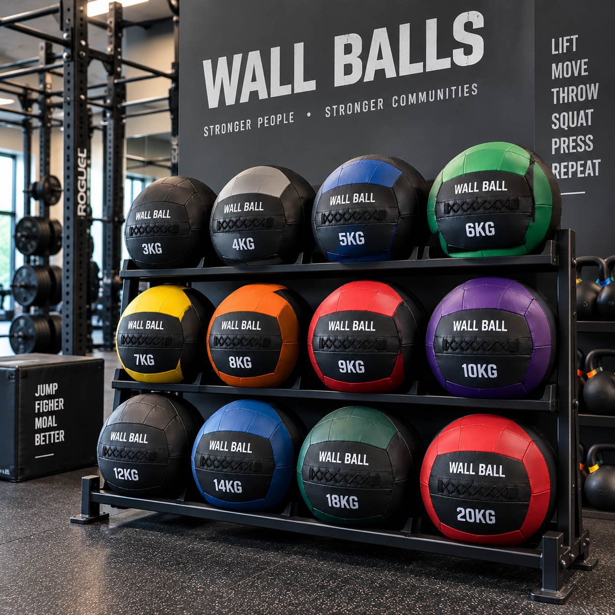 So wählst du das Gewicht des Wall Balls aus
