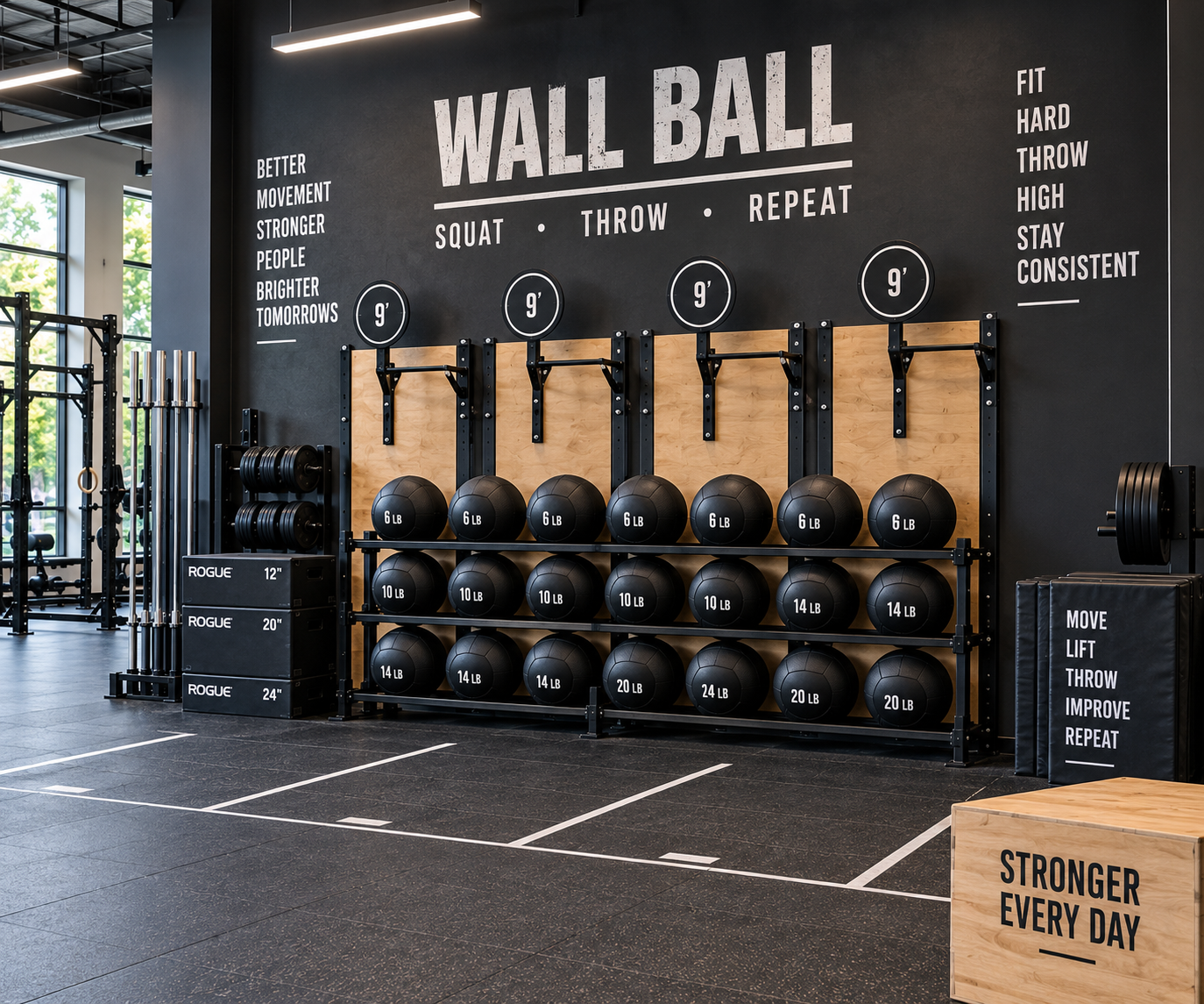 Wartung des Wall Balls: Reinigung und Überprüfung der Nähte