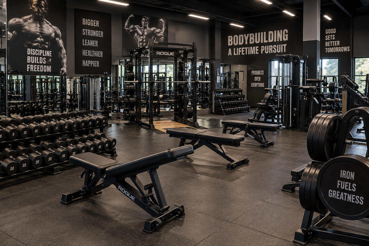 Krafttrainingsraum für Bodybuilding: Anforderungen und Nutzung