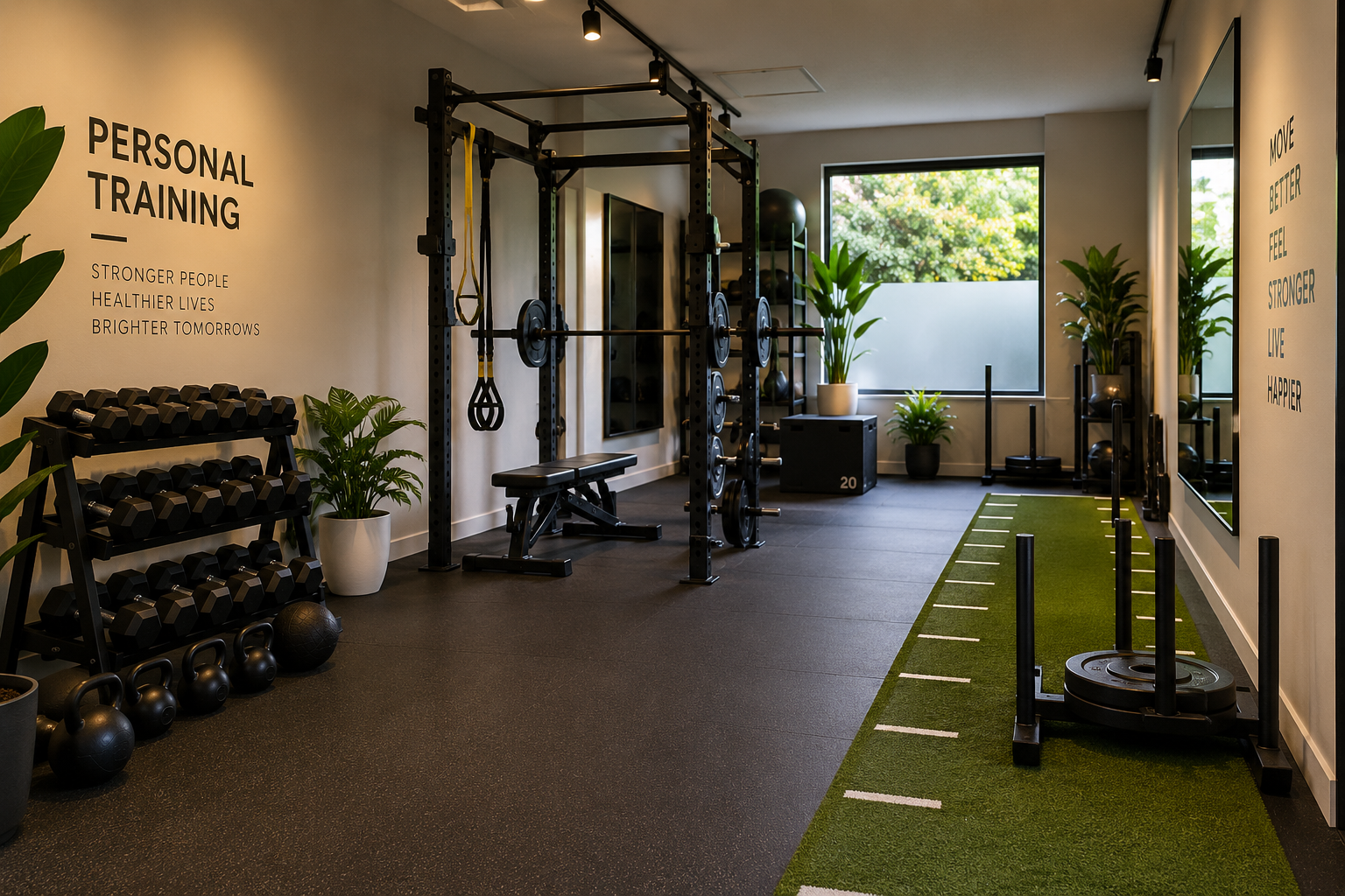 Diseño para un pequeño gimnasio de entrenamiento personal: cómo aprovechar al máximo cada espacio