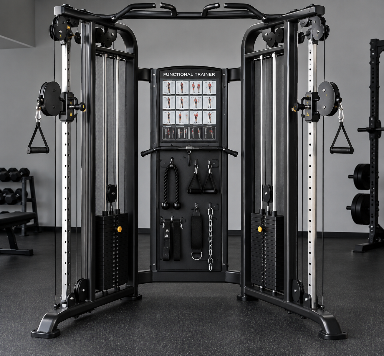Seguridad en el «functional trainer»: cables desgastados y montaje incorrecto