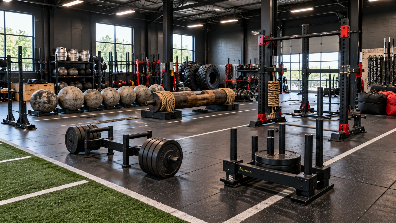 Cómo montar una zona de strongman: diseño, distribución y configuración