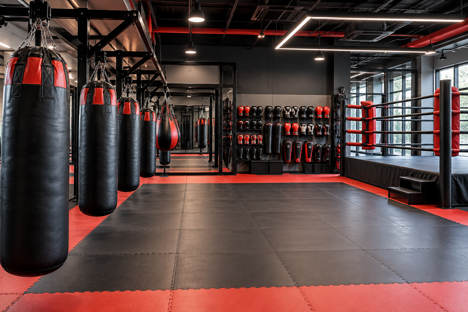 Cómo montar una zona de muay thai en un gimnasio: guía de diseño