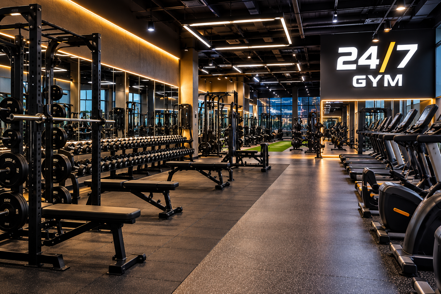 Cómo diseñar un gimnasio abierto las 24 horas: guía práctica sobre distribución, seguridad y gestión