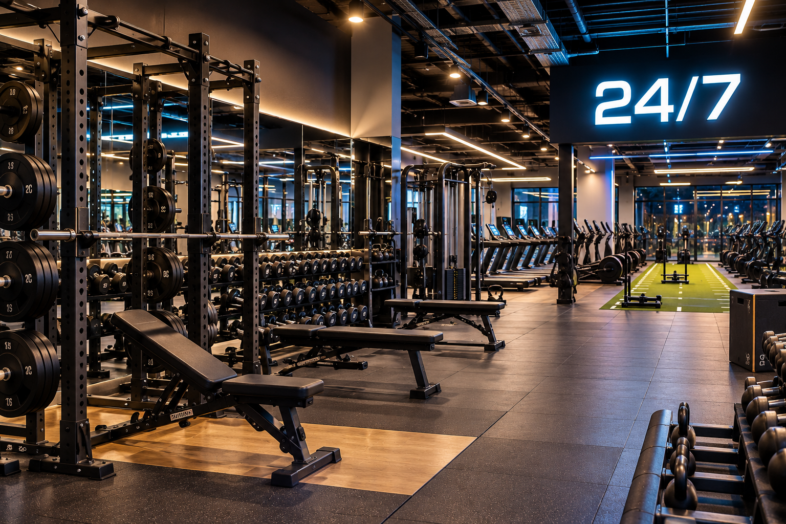 Qué equipamiento elegir para un gimnasio abierto las 24 horas: guía práctica para su configuración