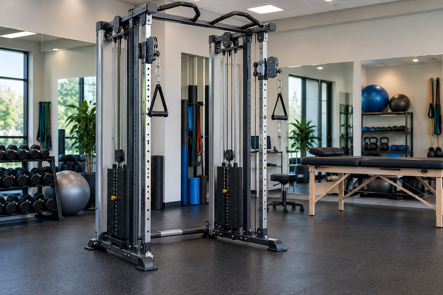 Máquina de cables para el gimnasio de entrenamiento personal: criterios de elección y configuración profesional